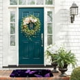 thumbnail image 3 of ONETECH Butterflies Stars Purple Square Floor Mat Indoor Outdoor Felt for Home Entrance Outside Entry 19.68*47.24 in, 3 of 6