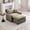Camel#2, variant on Double Size Rustic Sofas, Single Deep Seat Sofa With Footstool With One Pillow, Suitable for Living Room and Bedroom, Club Multiple Occasion,Came Corduroy, Camel Modern Sofas,Corduroy Leather Sofas