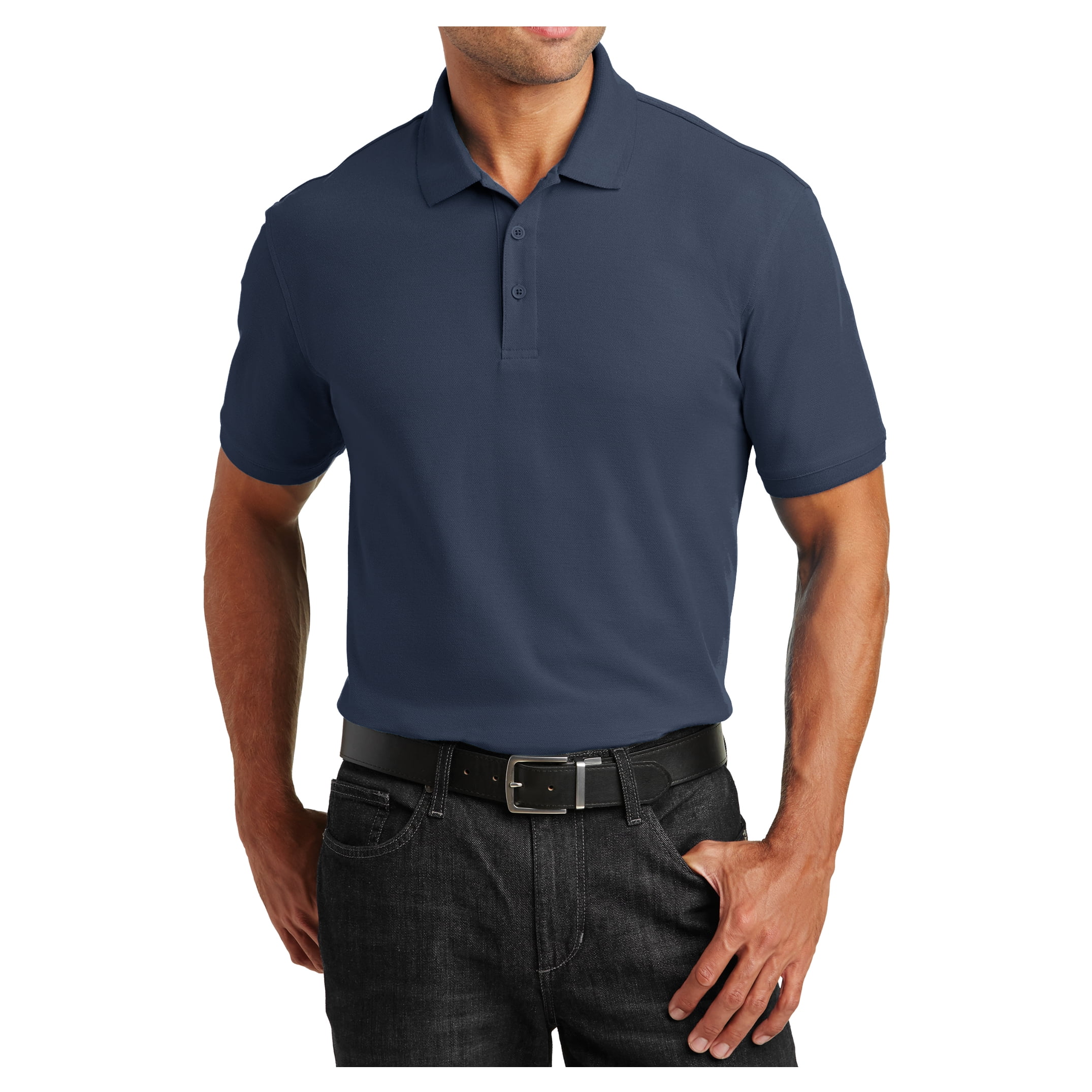 Mens Short Sleeves Tall Core Classic Cotton/Polyester Pique Polo for ...