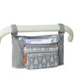 thumbnail image 5 of Organizador de pañales para cochecito WEIHJMXG ajuste universal color gris, 5 of 5