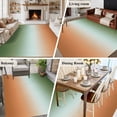 thumbnail image 6 of Gradient Sage Green Washable Living Room Rugs 5'x7', Modern Minimalist Green Orange Ocean Beach Low Pile Throw Large Area Rugs Non-Slip Sturdy Edge Binding Carpet for Dining Room Bedside Kitchen, 6 of 9
