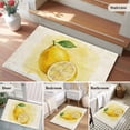 thumbnail image 5 of Lemon Entryway Rug 2'x3'&nbsp; Non Slip Front Door Mats, Yellow Summer Botanical Watercolor Modern Art Entrance Rugs Indoor Outdoor Carpet, Washable Floor Mats Small Area Rug for Bedroom Kitchen, 5 of 8