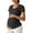 Black, variant on Lightweight Maternity Shirts Short Sleeve V Neck Pregnancy Workout Tops Side Ruched Stretchy Yoga Lounge Tees