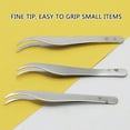 thumbnail image 4 of Necvior Stainless Steel Slant Tip Tweezers for Eyebrow Shaping and Ingrown Hair Removal, 4 of 10