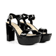 thumbnail image 2 of Sandalia Tacon de plataforma alto Mujer Flexi Piel 103706 Negro Charol Flexi Piel, 2 of 4