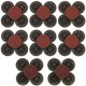 thumbnail image 3 of 40 unidades de 2 pulgadas 40 # x10 + 2 pulgadas 60 # x10 + 2 pulgadas 120 # x10 + 2 pulgadas 240 # x10 Discos de lijado con rollo de grúas tipo R, almohadillas abrasivas de chorro de arena Feliz Sencillez, 3 of 4