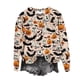 thumbnail image 3 of Ailaofu Womens Halloween Long Sleeve Sweatshirt Cute Trendy Graphic Pullover Top Casual Crewneck Holiday Clothes, 3 of 4