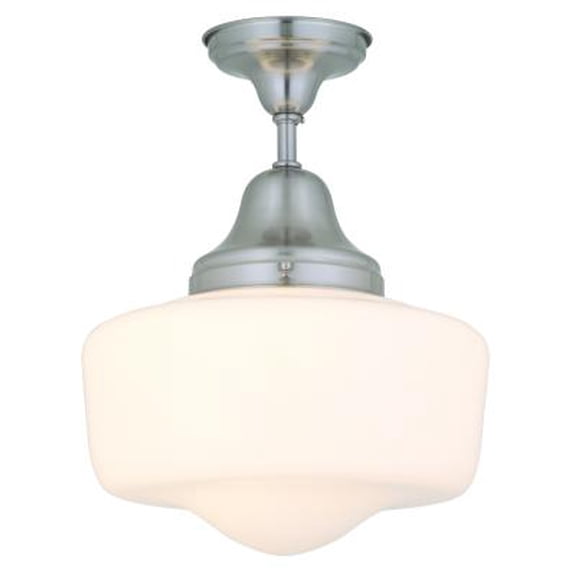 DVI Lighting DVP7511 Schoolhouse 18" Tall 1-Light Energy Star Semi-Flush Ceiling Fixture
