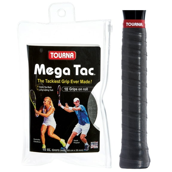 Tourna® Mega Tac XL Wet Feel Racquet Grip 10 ct Carded Pack