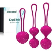 Kegel Balls for Women Pelvic Floor Strengthening Device Weights for Tightening and Exercise Kit Women and Kegel Beginners & Advanced( ROSE PINK)
