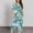 Green-A, variant on Aueoeo Womens Pajama Set Short Sleeve Tunic Sleepwear Capris Printed Ladies Soft Pjs Set with Pockets Orange L