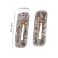 thumbnail image 2 of COMPUKAS 2 Pcs Barrettes Carrées à l'Acide Acétique Grises pour Femmes pour Tenir les Cheveux, 2 of 8