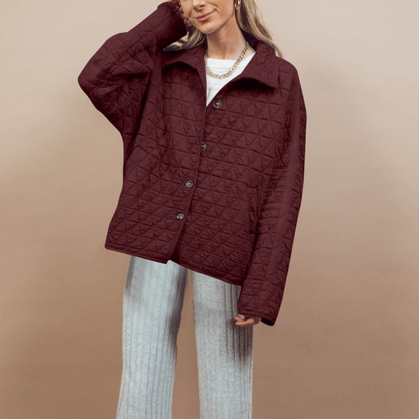 Chaquetas y abrigos casuales sin capucha de manga larga para mujer, blusa de manga larga, cuello vuelto, botones y bolsillos, abrigo, chaqueta, prendas de vestir exteriores, tops de poliéster