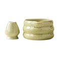 thumbnail image 3 of Cuenco de cerámica Matcha perfecl con soporte para batidor taza de café y sopa cuenco ceremonial para Matcha en polvo Verde claro, 3 of 8