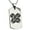 Silver, variant on Stainless Steel Aso Samurai Crest Engraved Dog Tag Pendant Necklace