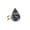 Amethyst (Purple), variant on Teardrop Adjustable Ring