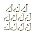 thumbnail image 1 of Jeweled Nose Screw, 18 Ga,Blue  - G, 1 of 1