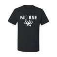 thumbnail image 2 of Wild Bobby, Live What You Love Nurse Life, Inspirational/Christian, Men's Graphic Tees, Black, Small, 2 of 3