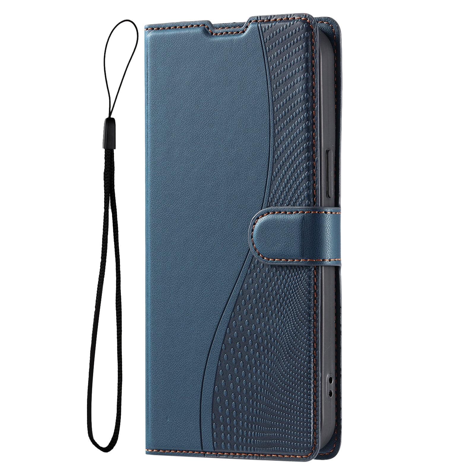 Genuine Leather Wallet Case For IPhone 16 Plus With Card Slots, Kickstand & RFID Blocking