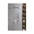 thumbnail image 3 of Elegant Kitchen & Bath FAS-9003BNK Petar Complete Shower Faucet System with Rough-in Valve, Brushed Nickel, 3 of 10