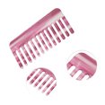 thumbnail image 3 of Unique Bargains 1 Pc Vintage Portable Wide Tooth Comb Colorful Purple Imitation Acetic Acid, 3 of 6