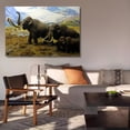 thumbnail image 6 of Woolly Mammoth Canvas Poster Bedroom Decor Sports Landscape Office Room Decor Gift,Frame-style,08x12inch(20x30cm), 6 of 8