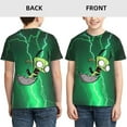 thumbnail image 3 of Green Gir Invader Zim Youth Unisex T-Shirt Crewneck Short Sleeve Double-Sided Print Tee Shirts Top For Boys Girls Kid Teen X-Small, 3 of 6