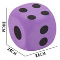 thumbnail image 3 of Large EVA Foam Dice under $5! Yannianjz Large EVA Foam Dice for Table Games, Big Soft Dice for Party and Classroom, Jumbo Dot Game Prop forKidsand Adults, 3 of 9