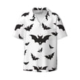 thumbnail image 5 of PAYOHTO Vampire Bat Mens Hawaiian Casual Short-sleeved Shirt Tropical Summer Beach Button Down Shirts, 5 of 7