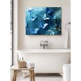 thumbnail image 6 of Blue Butterfly Wall Art for Living Room, Canvas Picture Wall Decor for Bathroom Bedroom, Modern Elegant Water Ripples Painting Artwork for Office Kitchen Hallway Dining Room Home Decorations 16"x20", 6 of 8