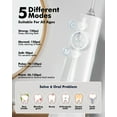 thumbnail image 5 of Water Flosser for Teeth Cordless: Professional Oral Irrigator LED Display 5 Modes, 300ML Water Tank, IPX7 Waterproof Electric Tooth Cleaner Picks, Water Floss with 6 Jet Tips for Home Travel, 5 of 8