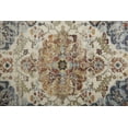 thumbnail image 4 of 8' X 11' Ivory Gold And Blue Floral Stain Resistant Area Rug, 4 of 7