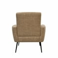 thumbnail image 7 of Modern Accent Chair,Linen Fabric Upholstered Arm Chair with Padded Back & Seat Cushions,Single Sofa Chair with Metal Legs,Side Chair Reading Chair for Bedroom Living Room Office, 7 of 7