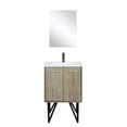 thumbnail image 3 of Lancy 24 in W Rustic Acacia Bath Vanity, Cultured Marble Top, Faucet Set and 18 in Mirror, 3 of 9