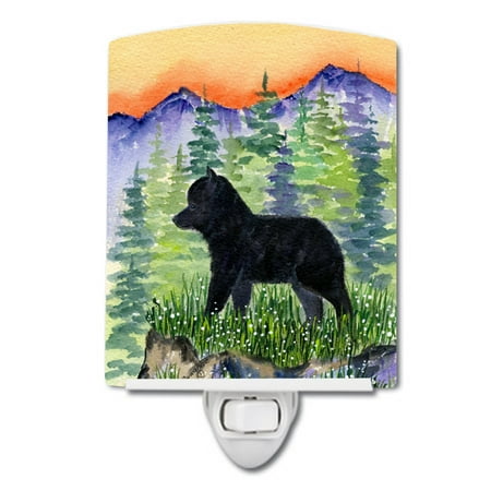 

Caroline s Treasures SS8231CNL Schipperke Ceramic Night Light 6x4x3 multicolor