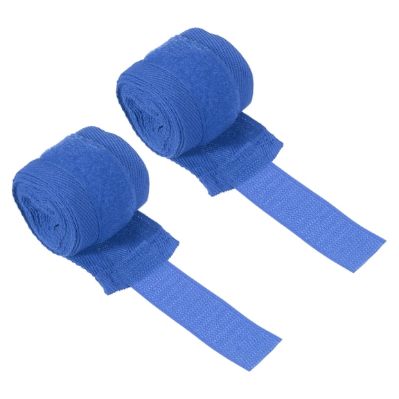 Uxcell Boxing Hand Wraps, 2 Pcs 98 Inch Elastic Boxing Wraps Cotton Fist Mitts Wrist Straps Protection, Blue