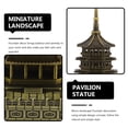 thumbnail image 4 of WORGEOUS Pagoda Pagoda Bonsai Decoración de paisajes Mini Garden Pavilion Adorno, 4 of 9
