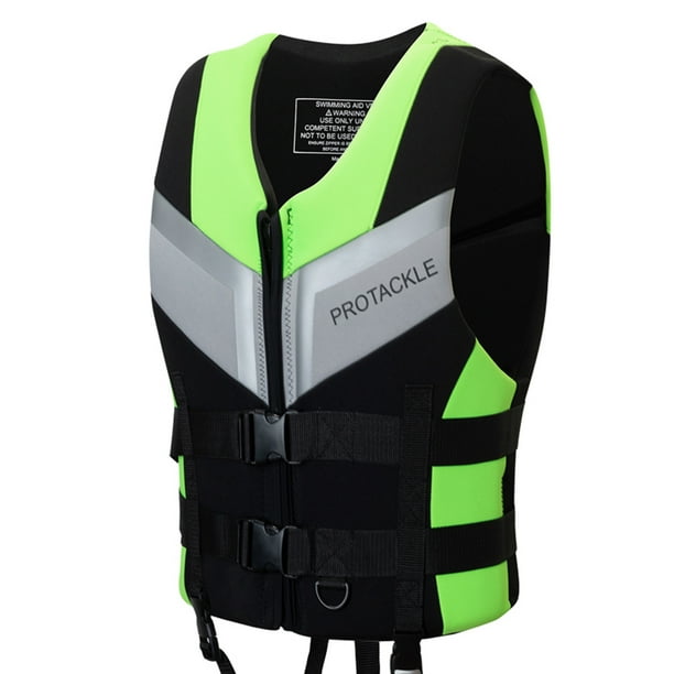 WDOplteas Chaquetas para Adultos Chaleco para Acuáticos (Verde Fluorescente S XXXL)