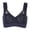 Black, variant on Wirefree Bras for Women Yoga Sports Front Closure Extra-Elastic Breathable Lace Trim Bra Underwear V-Neck Padded Bra Feature Hook and Eye Closure Molded Bra Style Y-280 , Black L4