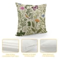 thumbnail image 4 of ARISTURING Sage Green Floral Pillow Covers Spring Wild Flower Decorative Throw Pillows Outdoor Summer Plant Print Farmhouse Pillowcases Cushion Case Decor for Home Sofa Couch Bed, 4 of 5