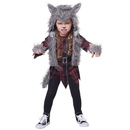 Wee Wolf Girl Werewolf Child s Costume Medium 3-4