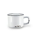 thumbnail image 1 of Tasse à Espresso Aspect Émail de 2 Po, Blanche, 1 of 1