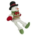 thumbnail image 3 of Northlight 18" Red and Green Sitting Smiling Snowman Christmas Figure, 3 of 5