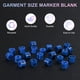 thumbnail image 2 of Uxcell 100-Pack Marcadores de Perchas para Ropa, Clips de Tamaño Codificados por Color de Plástico Tamaño M que se Ajustan a Varillas de 3mm-5mm [Azul], 2 of 6