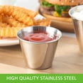 thumbnail image 2 of Mainstays Kitchen 3 oz Stainless Steel Condiment Cup, Stainless Steel Finish, 2 of 8