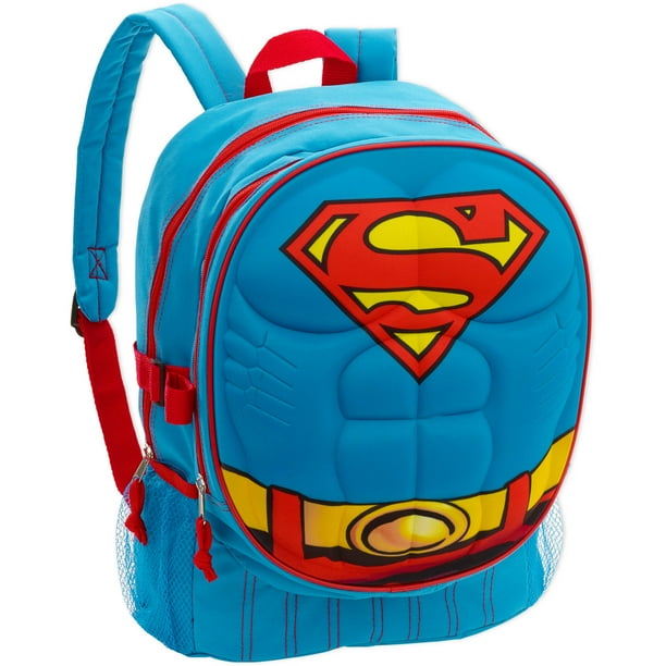 Superman 16" Warner Brothers Superman Novelty Full Size Backpack
