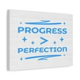 thumbnail image 2 of Progress > Perfection Inspirational Motivational Quote Canvas Wall Art for Home Decor Ready-to-Hang, 2 of 16