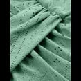 thumbnail image 3 of Vestido de Cintura Alta con Hombros Descubiertos, Verde Frijol, Talla M, 3 of 10