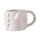thumbnail image 3 of Taza de café con diseño de puño de 300 ml (10 oz) para hombres y mujeres, taza de té moderna para café Blanco, 3 of 9