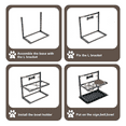 thumbnail image 6 of SHAINFUN Elevated Slow Feeder Dog Bowls, 6-Level Height Adjustable, Includes 2 Stainless Steel 1.7L Bowls, Raised Stand for Medium to Giant Breeds, 6 of 7